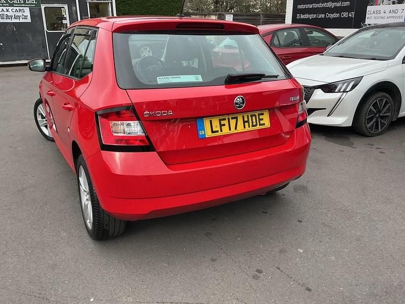 Used Skoda Fabia SE L 110 HP (80 kW) 2017 Red Hatchback