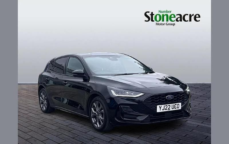 Black Used 2022 Ford Focus ST-Line Hatchback | £16,295 (A bit pricey) - Image 1/4