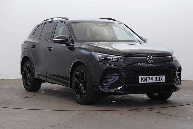 Black Used 2024 VW Tiguan R-line SUV | £33,390 - Image 1/4