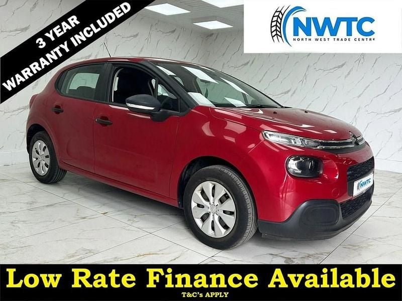 Red Used 2017 Citroën C3 PureTech Hatchback | £4,995 (Good price) - Image 1/4