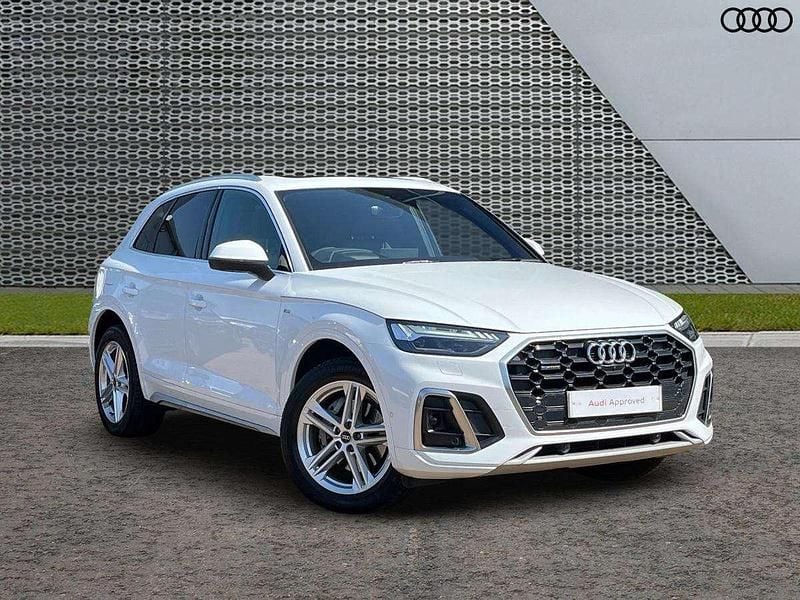 White Used 2023 Audi Q5 S-Line SUV | £35,499 (Fair price) - Image 1/4