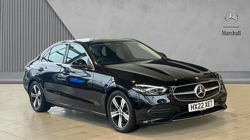 Black Used 2022 Mercedes C220 Sedan | £26,180 (Good price) - Image 1/4