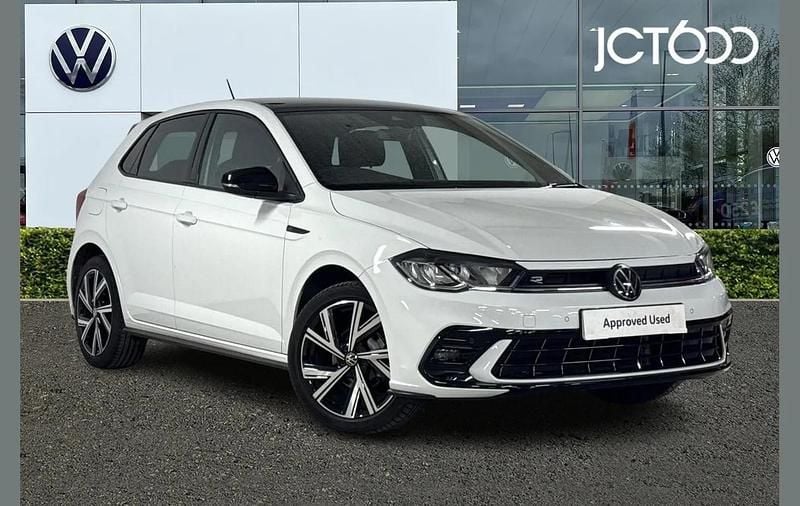White Used 2023 VW Polo R-line Hatchback | £17,394 (Fair price) - Image 1/4