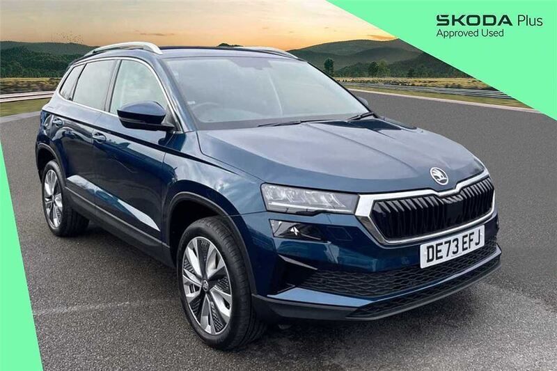 Blue Used 2023 Skoda Karoq SE L SUV | £19,495 (Good price) - Image 1/4