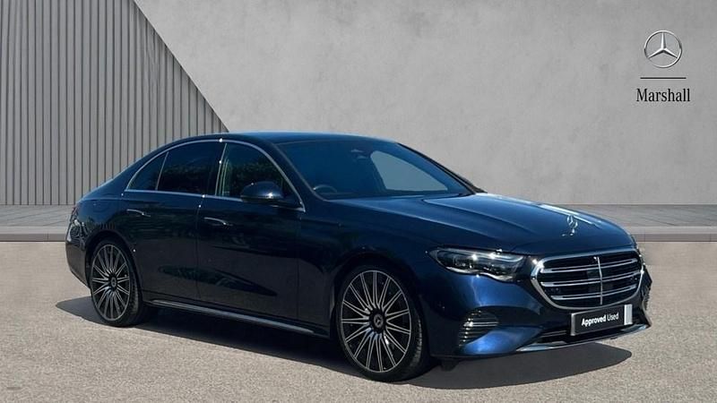 Metallic paintwork nautic blue Used 2024 Mercedes E220 Exclusive Sedan | £48,420 - Image 1/4