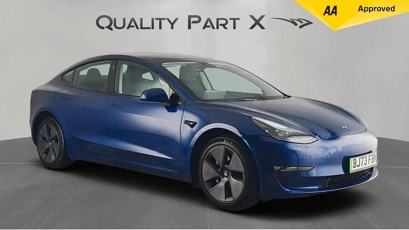 Blue Used 2023 Tesla Model 3 Long Range RWD Sedan | £22,479 (Fair price) - Image 1/4