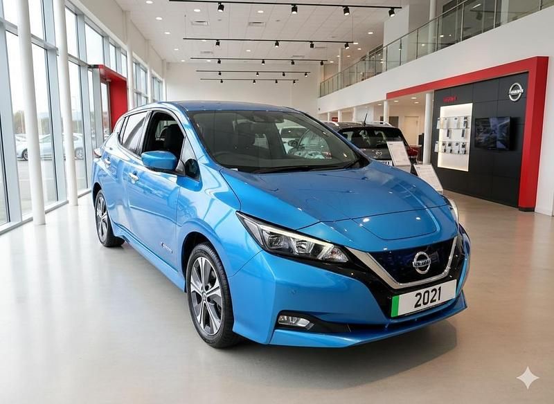 Used Nissan Leaf N-Connecta 160 kW (218 HP) 2021 Blue Hatchback