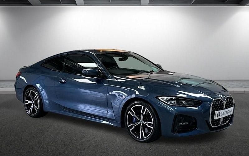Arctic race blue metallic Used 2022 BMW 430 M Sport Coupe | £31,400 (Fair price) - Image 1/4