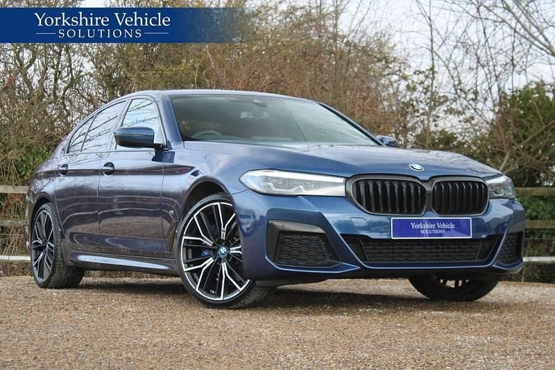 Blue Used 2021 BMW 530e M Sport Sedan | £19,250 (Fair price) - Image 1/4