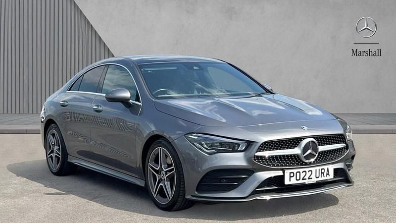 Mountain grey metallic Used 2022 Mercedes CLA200 AMG Line Premium Plus Sedan | £27,043 (Fair price) - Image 1/4