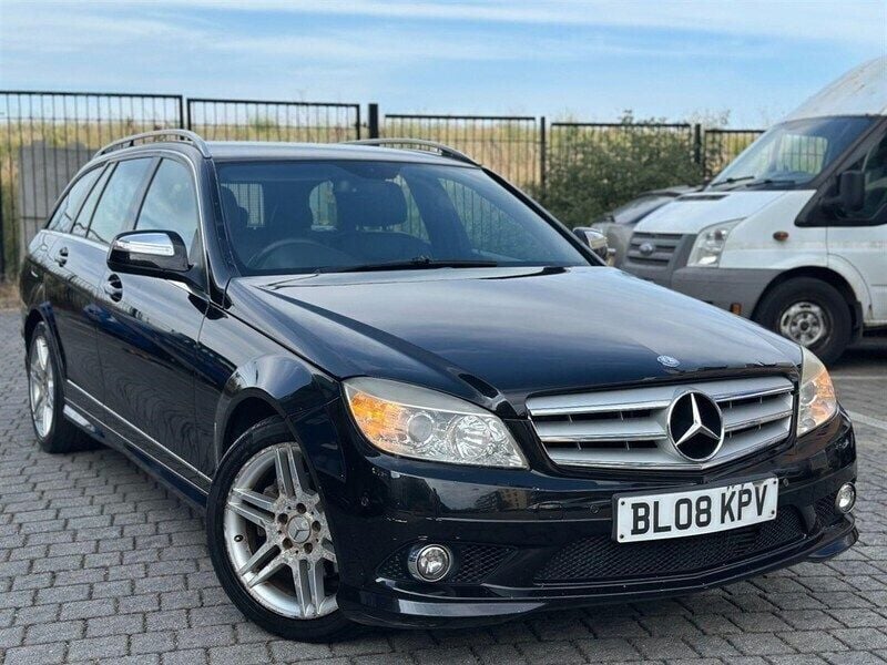 Black Used 2008 Mercedes C180 Estate | £2,495 (Good price) - Image 1/4