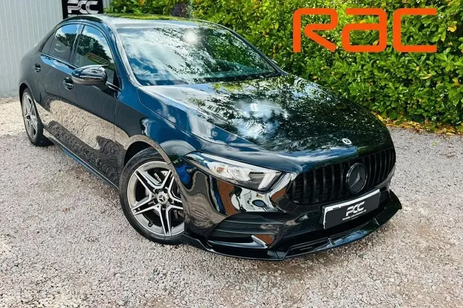 Used Mercedes A220 AMG line 190 HP (139 kW) 2021 Black Sedan