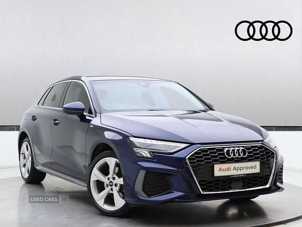 Blue Used 2024 Audi A3 e-tron S-Line Hatchback | £25,990 (Fair price) - Image 1/4
