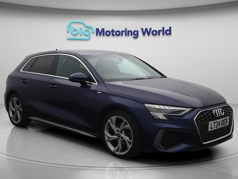 Blue Used 2024 Audi A3 S-Line Hatchback | £23,200 (Fair price) - Image 1/4