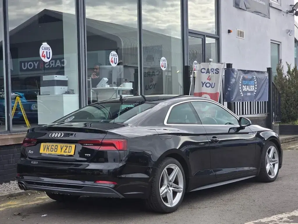 Used Audi A5 S-Line 190 HP (139 kW) 2018 Black Coupe