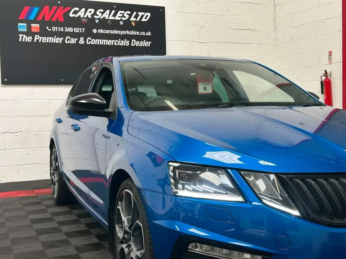 Used Skoda Octavia vRS 184 HP (135 kW) 2017 Blue Hatchback