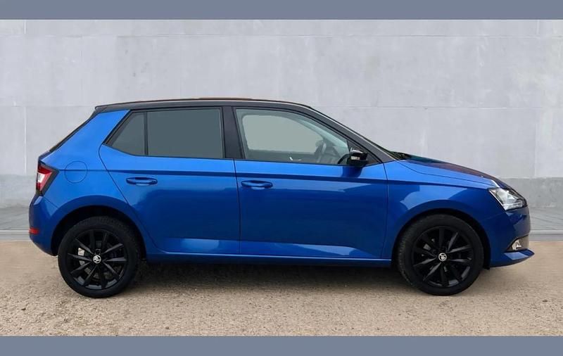 Used Skoda Fabia Colour Edition 95 HP (69 kW) 2021 Race blue black magic pearlescent Hatchback