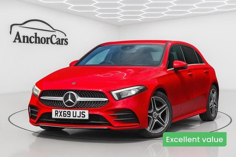 Red Used 2019 Mercedes A180 AMG Line Premium Hatchback | £15,995 (Fair price) - Image 1/4