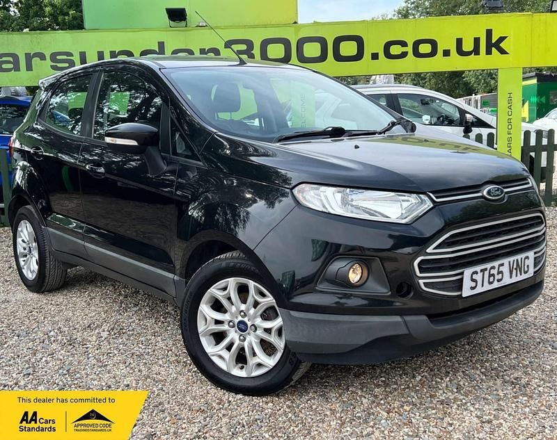 Black Used 2015 Ford Ecosport Zetec SUV | £4,825 (Fair price) - Image 1/4