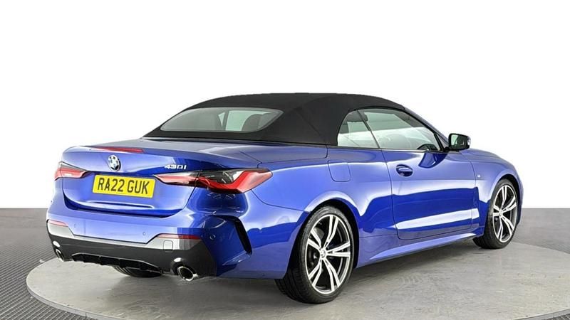 Used BMW 430 Cabriolet M Sport 245 HP (180 kW) 2022 Blue Cabriolet