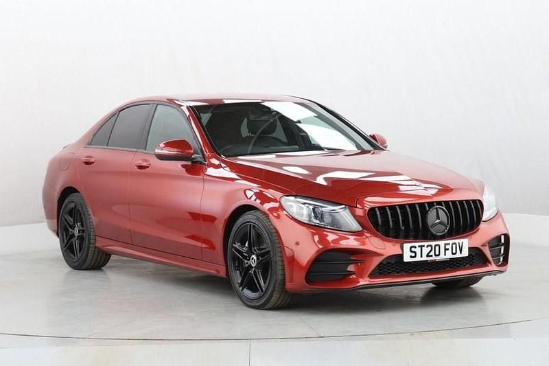 Used Mercedes C220 AMG Line Premium 194 HP (142 kW) 2020 Red Sedan