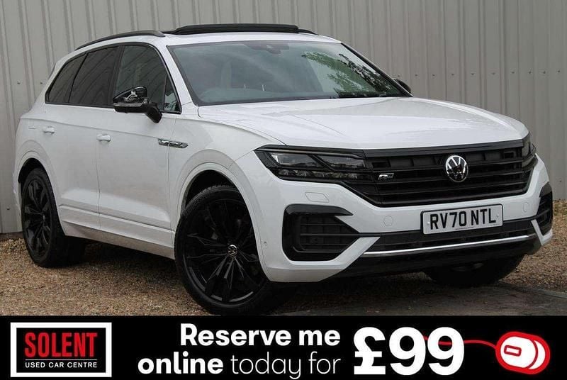 White Used 2020 VW Touareg Black Edition SUV | £31,990 (Fair price) - Image 1/4