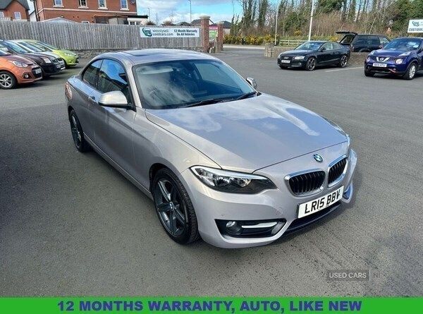 Silver Used 2015 BMW 220 Sport Line Coupe | £10,995 (Good price) - Image 1/4