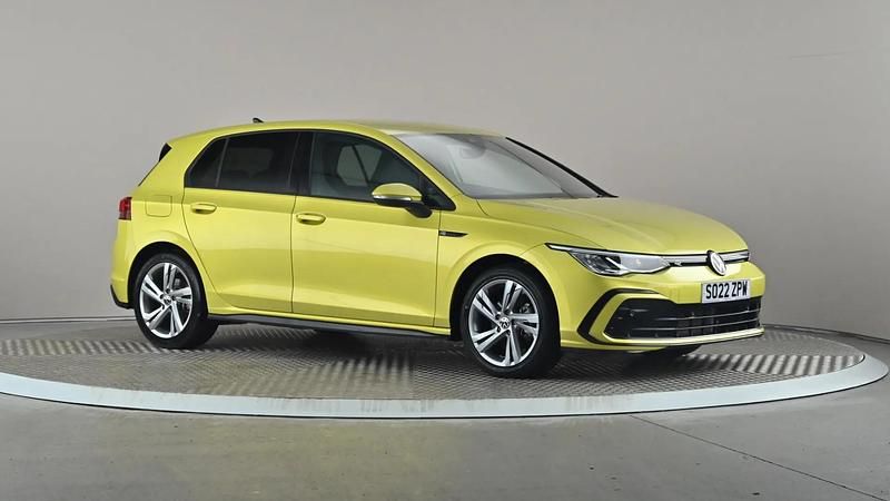 Yellow Used 2022 VW Golf VIII R-line Hatchback | £21,998 (Fair price) - Image 1/4