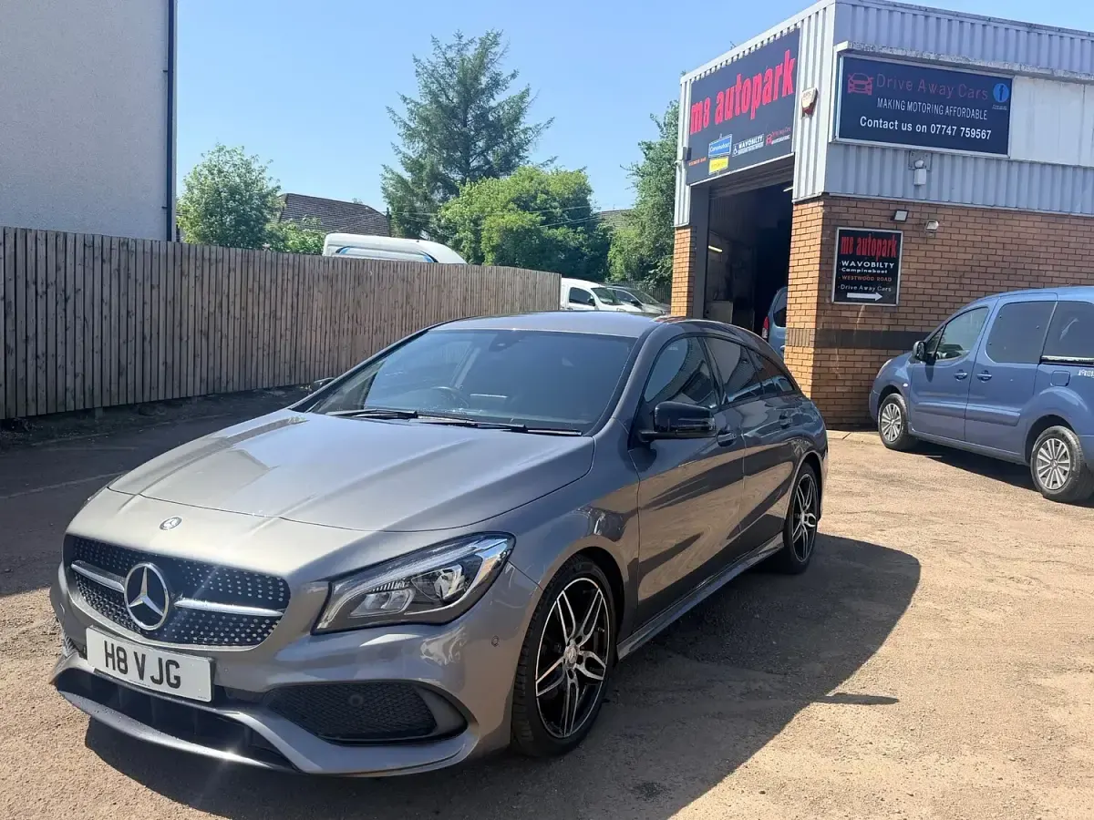 Used Mercedes CLA200 AMG line 136 HP (100 kW) 2017 Grey Estate