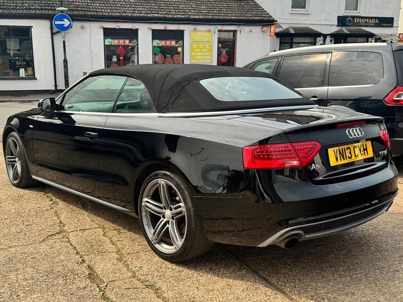 Used Audi A5 Cabriolet S-Line 210 HP (154 kW) 2013 Black Cabriolet