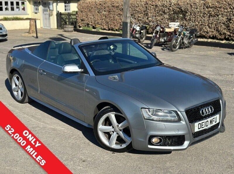Grey Used 2010 Audi A5 Cabriolet S-Line Cabriolet | £5,495 (Good price) - Image 1/4