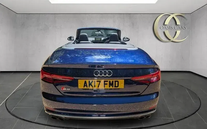 Used Audi S5 Cabriolet 354 HP (260 kW) 2017 Blue Cabriolet