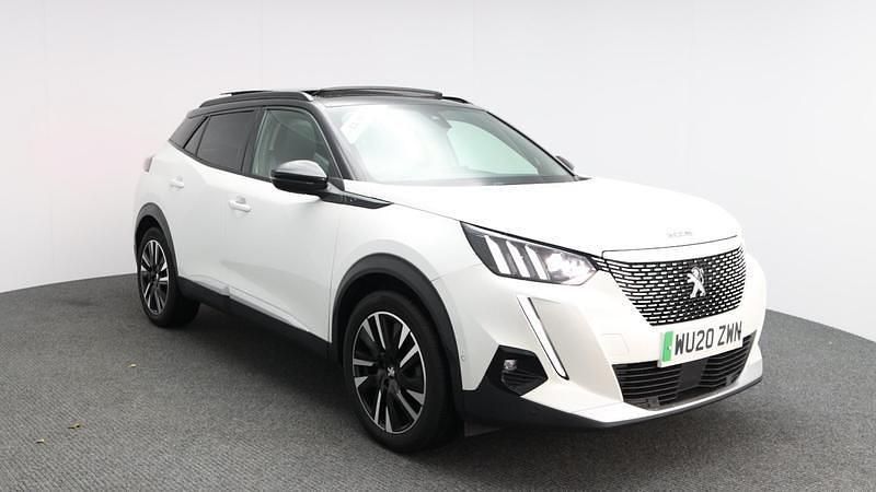 Used Peugeot e-2008 GT-line 98 kW (134 HP) 2020 White SUV