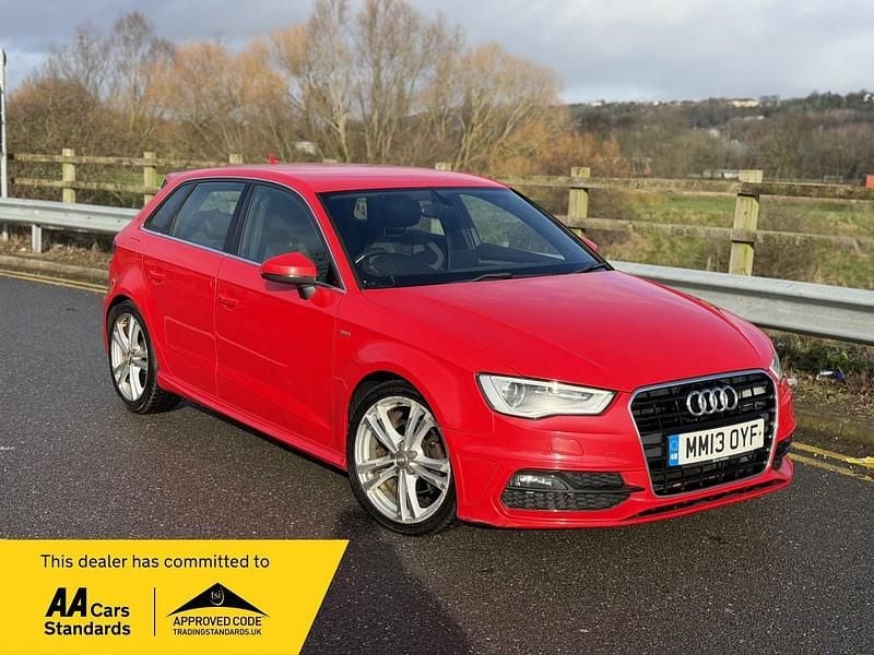 Red Used 2013 Audi A3 S-Line Hatchback | £4,295 (Fair price) - Image 1/4