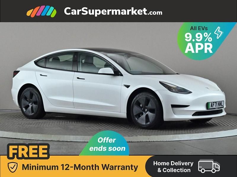 White Used 2021 Tesla Model 3 Standard Range Sedan | £19,697 (Fair price) - Image 1/3