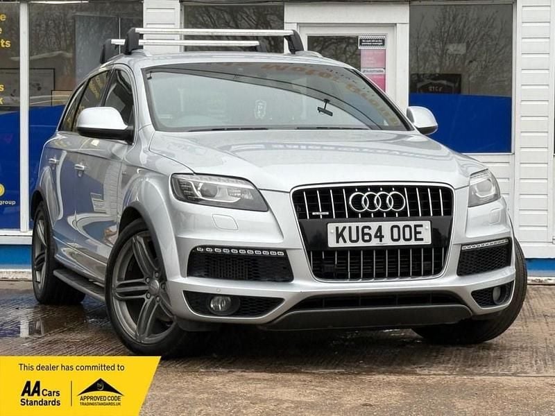 Silver Used 2014 Audi Q7 S-line plus SUV | £12,750 (Fair price) - Image 1/4