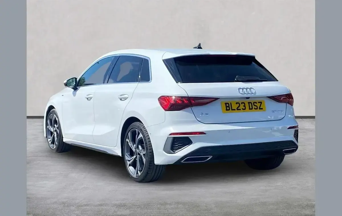 Used Audi A3 S-Line 110 HP (80 kW) 2023 White Sedan