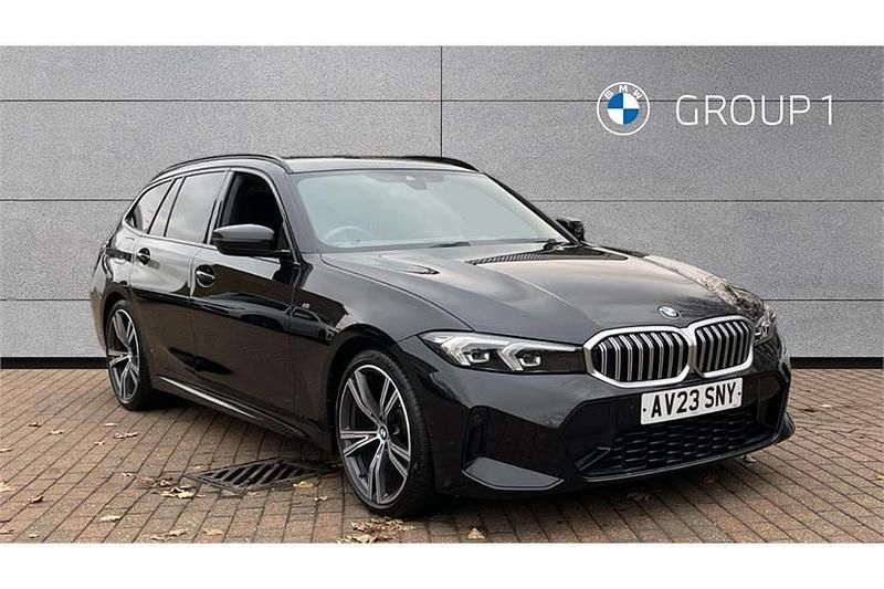 Black Used 2023 BMW 320 M Sport Estate | £31,050 (A bit pricey) - Image 1/4