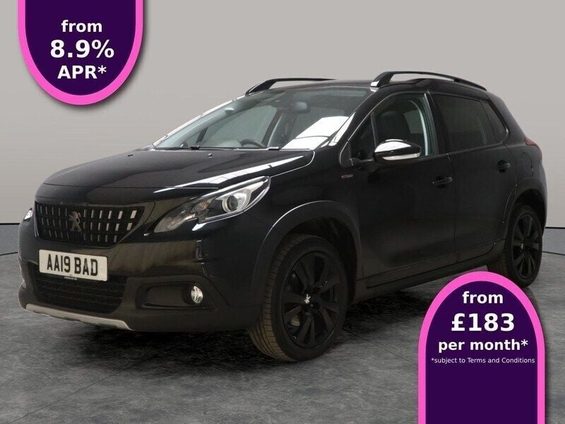 Black Used 2019 Peugeot 2008 GT-line SUV | £11,247 (Good price) - Image 1/3