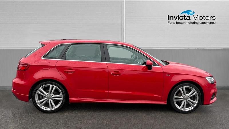 Used Audi A3 S-Line 150 HP (110 kW) 2019 Tango red Sedan