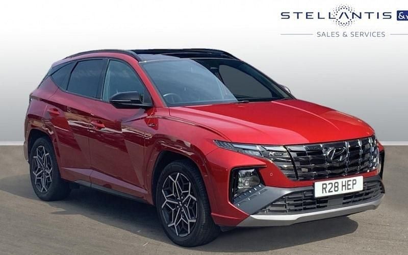 Red Used 2022 Hyundai Tucson N Line SUV | £24,131 (Fair price) - Image 1/4
