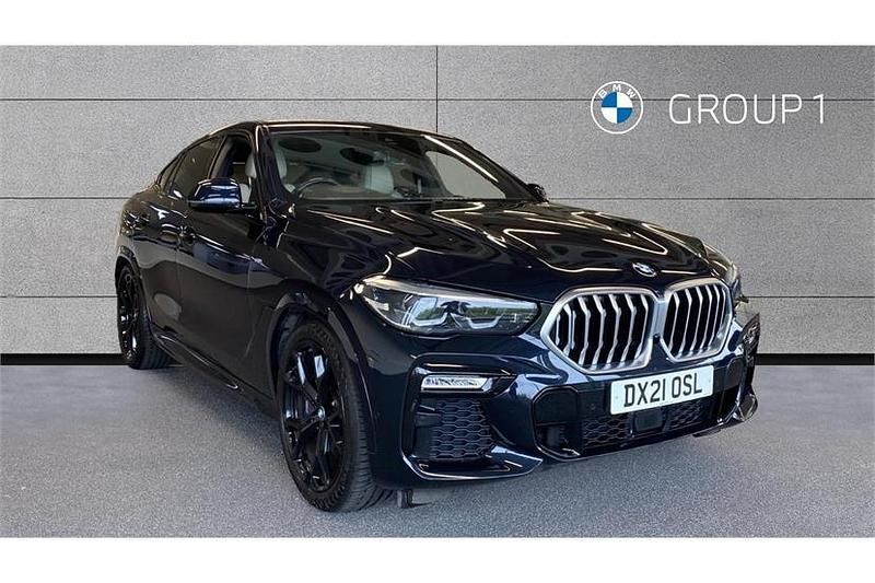 Carbon black Used 2021 BMW X6 M Sport SUV | £41,450 (Good price) - Image 1/4