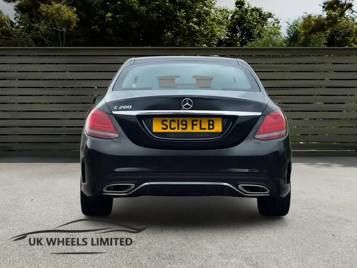 Used Mercedes C200 AMG line 2019 Black Sedan
