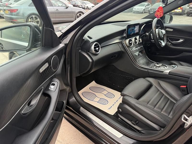Used Mercedes C300 AMG line 2019 Black Sedan