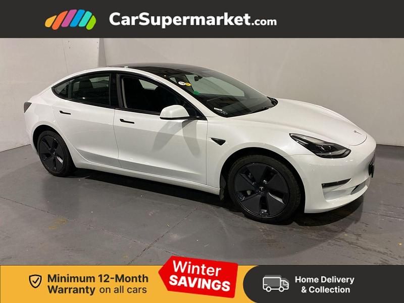 White Used 2021 Tesla Model 3 Long Range AWD Sedan | £17,697 (Fair price) - Image 1/3