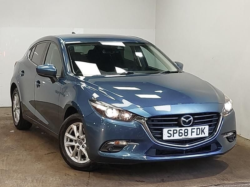Blue Used 2018 Mazda 3 Hatchback | £9,698 (Fair price) - Image 1/4