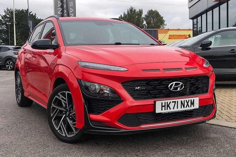 Red Used 2021 Hyundai Kona N Line SUV | £13,299 (Fair price) - Image 1/4