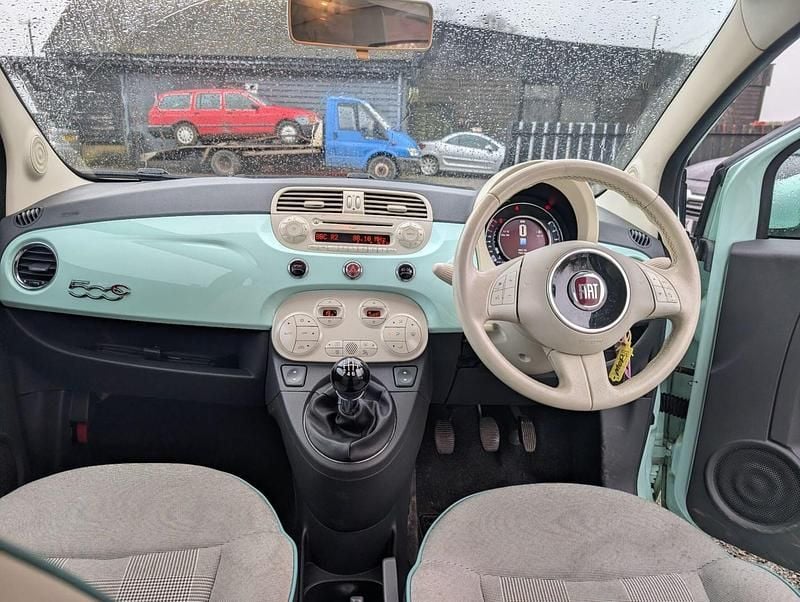 Used Fiat 500 Lounge 2014 Green Cabriolet