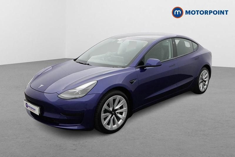 Used Tesla Model 3 Standard Range 208 kW (283 HP) 2021 Blue Sedan