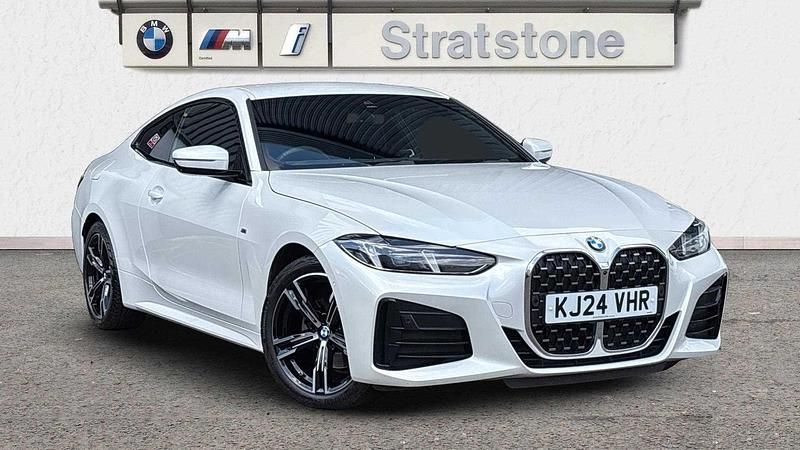 White Used 2024 BMW 420 M Sport Coupe | £37,449 (A bit pricey) - Image 1/3